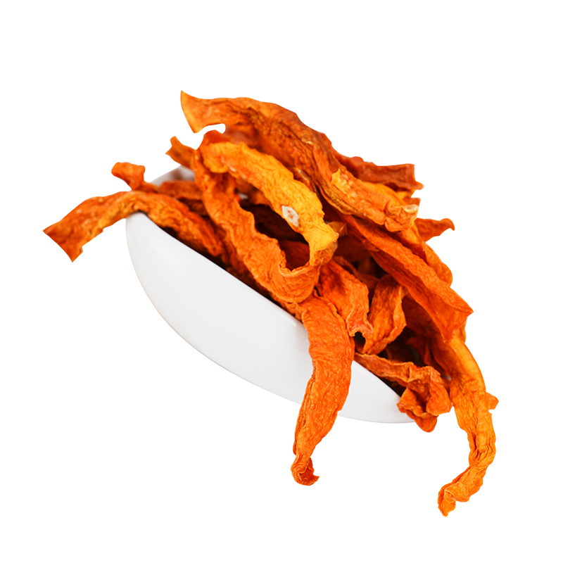 Bandes de citrouille déshydratées